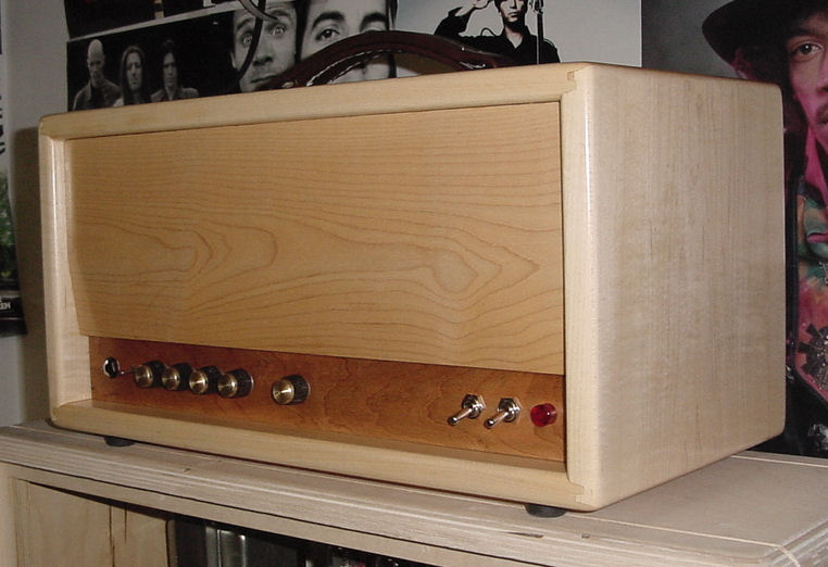 Maple Express Cabinet with Custom Cherry Front Panel